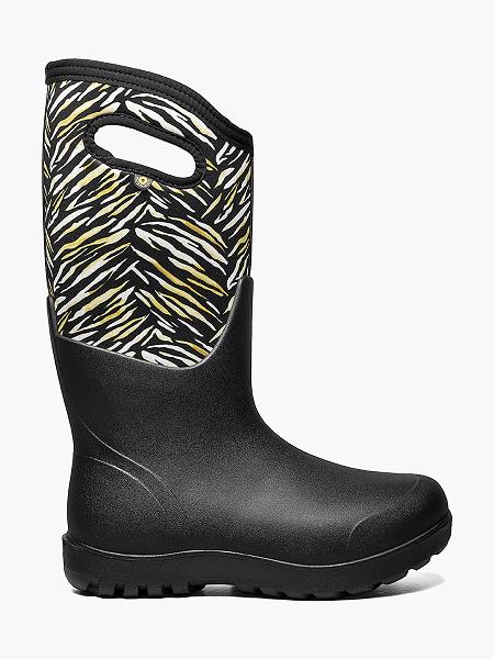 BOGS Boots Deutschland - Neo-Classic Exotic Farmstiefel Damen Schwarz Multi DE69387